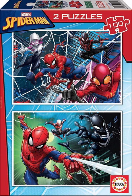Puzzle Educa - 2 x 100 pezzi - Spiderman - puzzle