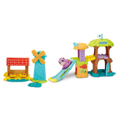 Ruolo Vtech parco giochi per animali pazzi + mucca gatto