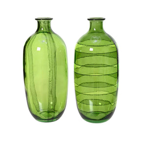 Vaso Decoris in vetro riciclato ø13cmh31cm verde