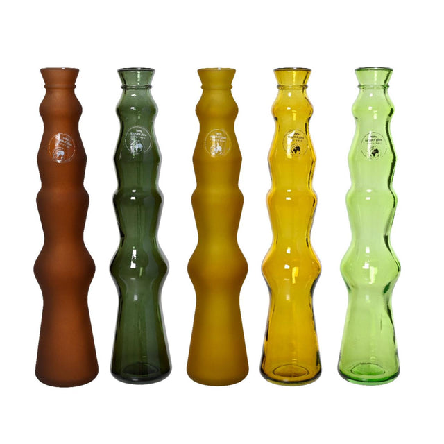 Vaso Decoris in vetro riciclato ø7x32cm