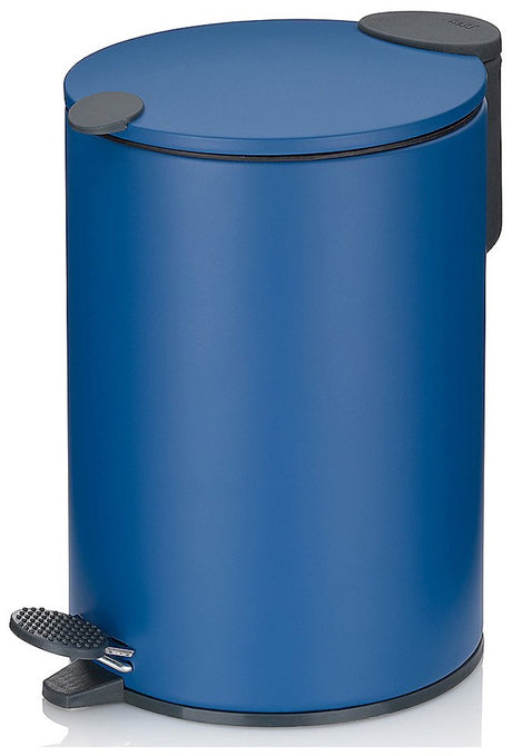 Pattumiera a pedale Kela, 3 l, blu oceano - | opaco