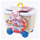 Negozio di giocattoli per bambini Playgo - carretto a spinta - bancarella dei gelati con gelati - set di argilla - argilla per gelato