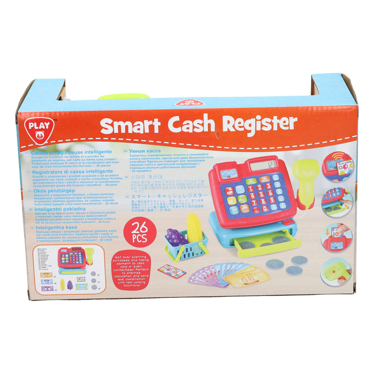 Registratore di cassa Playgo con accessori - 26 pz.
