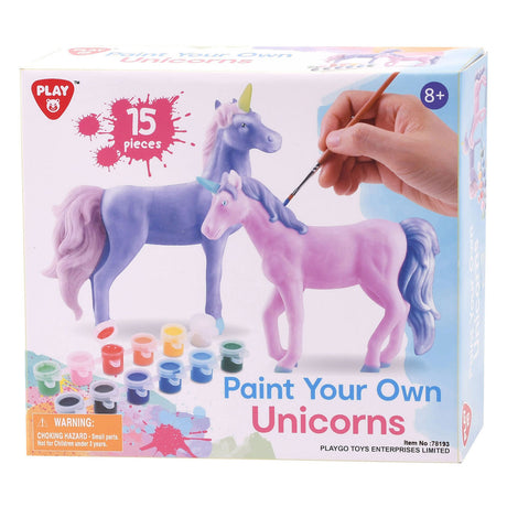 Playgo dipingi i tuoi unicorni - 15 pezzi.