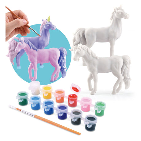 Playgo dipingi i tuoi unicorni - 15 pezzi.