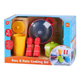 Set da gioco da cucina Playgo, pentole e padelle in plastica - 10 pezzi.