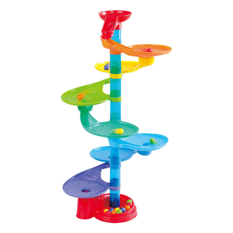 Pista per biglie Playgo Play con piattaforme rotonde - 31 pezzi - colorato.