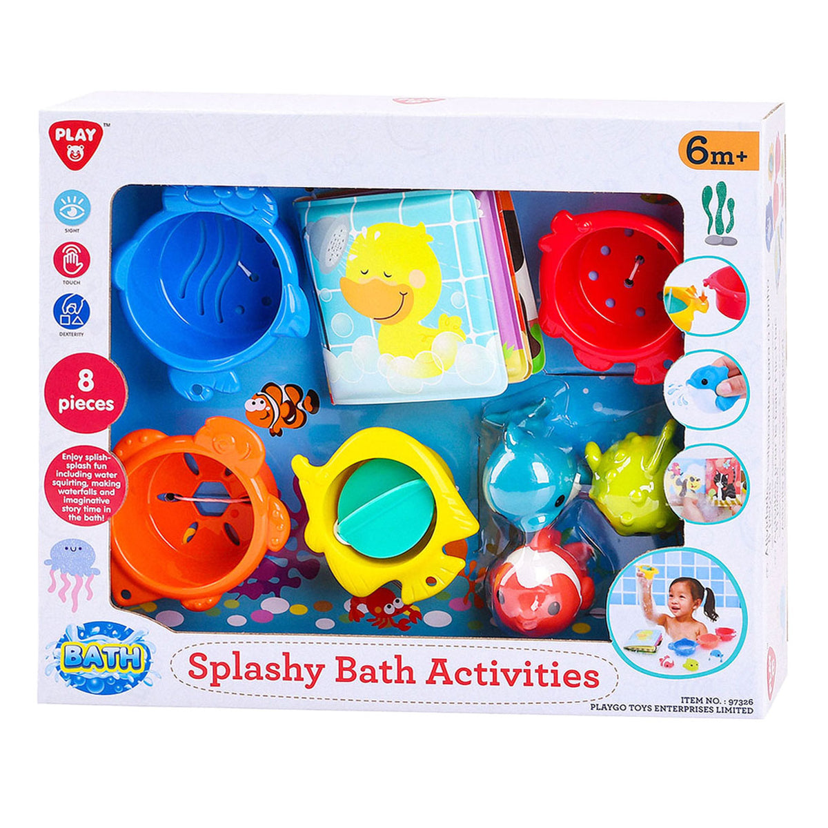 Giochi da bagno Playgo Splashy - 8 pezzi.