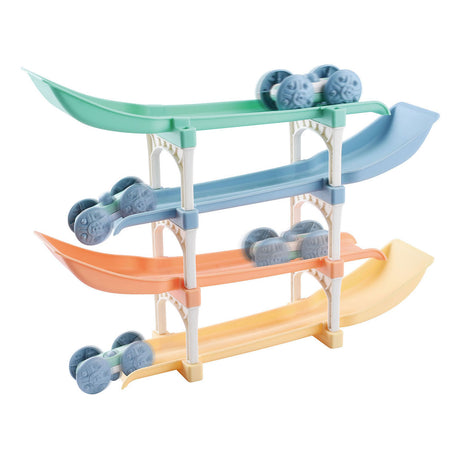 Pista da corsa per auto Playgo Flip and Go - 11 pz.