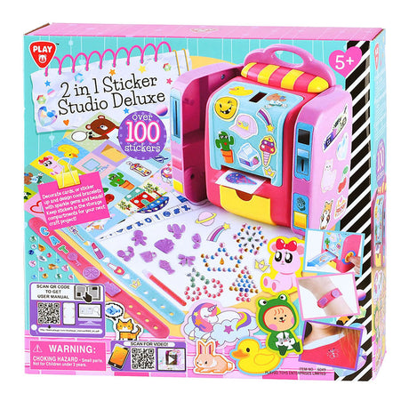 Playgo 2in1 Sticker Studio Deluxe - inclusi 100 adesivi e braccialetti