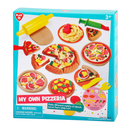 Playgo il mio set di argilla da pizzeria - 4 vasi di terracotta