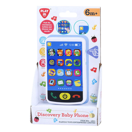 Giocattolo smartphone Playgo per bambini con suoni e luci per bambini.