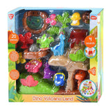 Playgo dinosauri con set da gioco vulcano - 20 pezzi.