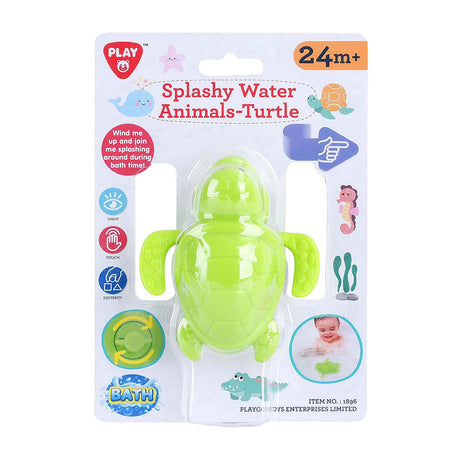 Tartaruga giocattolo da bagno per animali Playgo che spruzza acqua