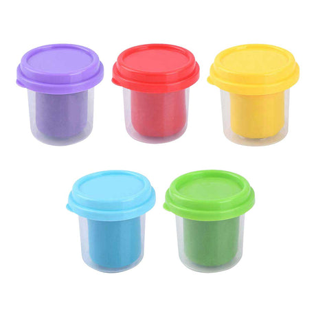 Set argilla Playgo 5 colori - 5x113 grammi