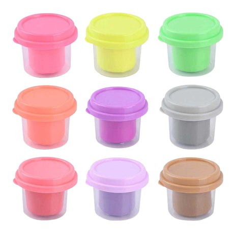 Set di argilla Playgo 9 colori neon - 9x56 grammi