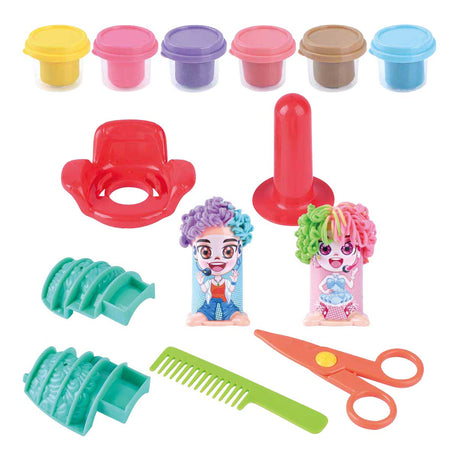 Set di argilla da parrucchiere Playgo - 6 vasi di terracotta