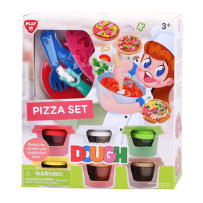 Set di argilla per pizza Playgo - 6 vasi di terracotta