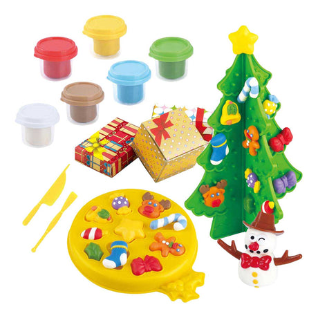 Set di argilla per albero di Natale Playgo - 6 vasi di terracotta