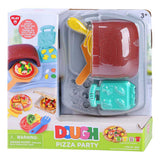 Set pizza party in argilla Playgo con 4 vasi di terracotta per bambini.