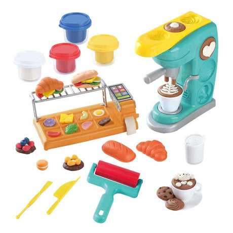 Set da gioco in argilla Playgo, sala da pranzo: vasi di terracotta creativi per bambini.