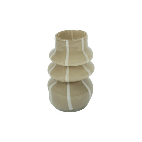 Vaso Countryfield Sweet Rib in vetro grigio ã˜15.5xh24cm