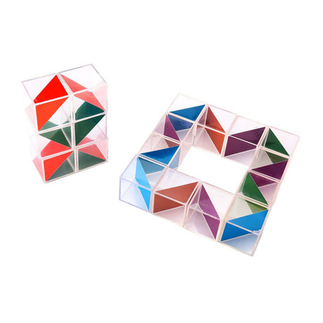 Cubi colorati trasparenti Lobbes - 5 cm - 18 pz