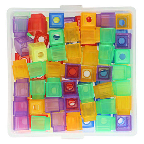 Blocchetti di conteggio colorati trasparenti - 90 pz.