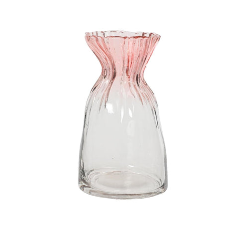 Vaso Decoris in vetro ø12cm x h.20,5cm rosa tenue