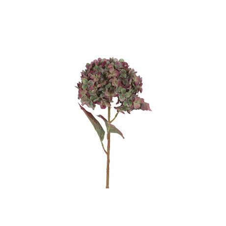 Fiore artificiale Countryfield aletta panicolata ortensia l verde 22x22x70 cm