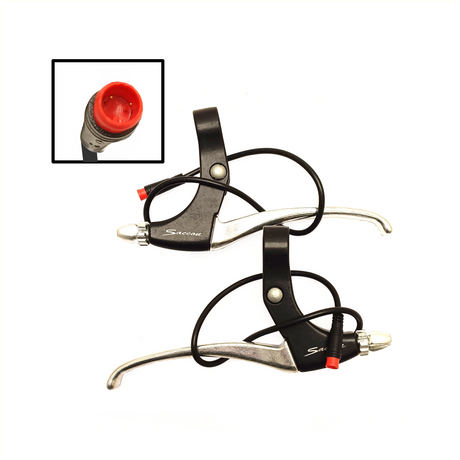 Saccon set leve freno e-bike m switch nero argento