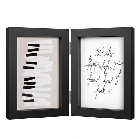 Cornice per foto Henzo dittico pianoforte 13x18 cm nero