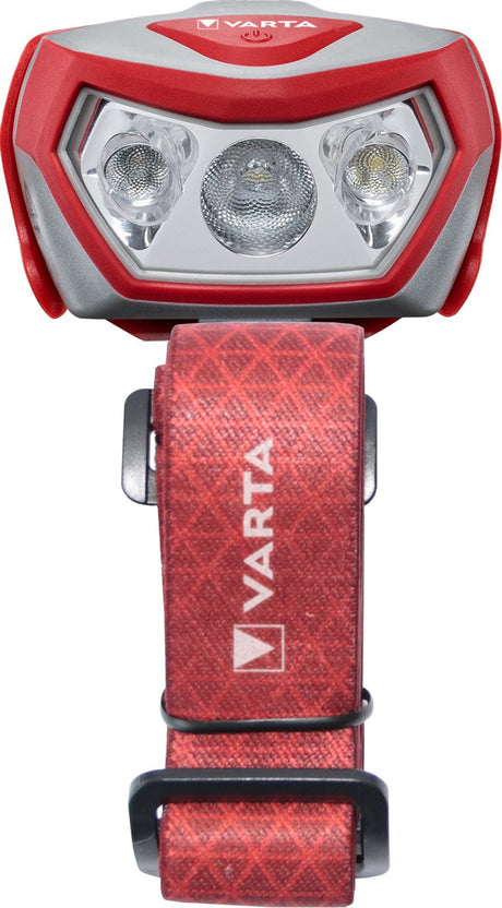 Lampada frontale Varta outdoor sports h20 pro - rossa