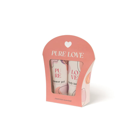 Source Balance Pure Love, set regalo da 2 pezzi, gel doccia e lozione per il corpo al profumo di gelsomino