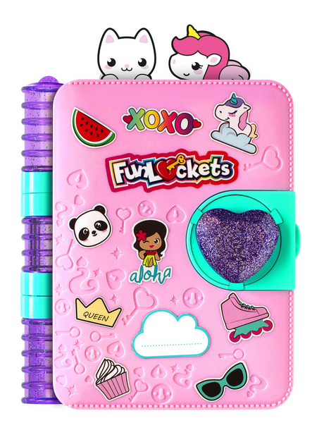 Funlockets jumbo - diario segreto - diario delle ragazze - da 6 anni