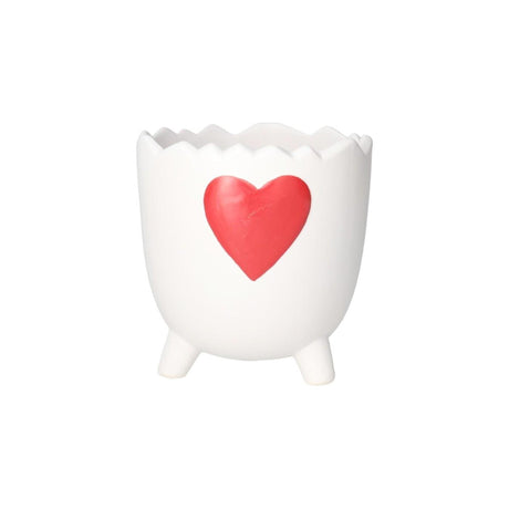 Vaso da fiori Romeo bianco 15x15x15,5 cm