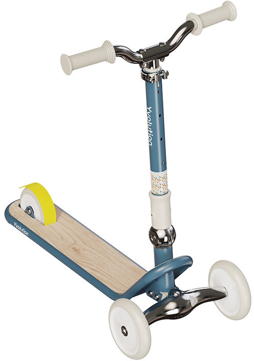Yvolution - monopattino classico aliante – blu – pieghevole e regolabile