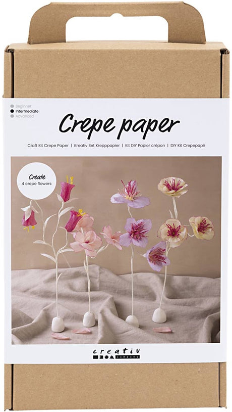 Azienda creativa https: www.cchobby.nl hobbyset-crepepaper-flower-pastelcolors-1-box