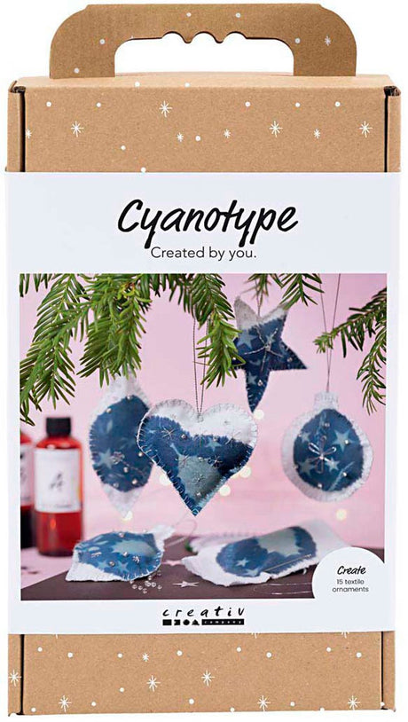 Azienda creativa https: www.cchobby.nl hobbyset-cyanotype-christmas-decorations-blue-silver-1-box
