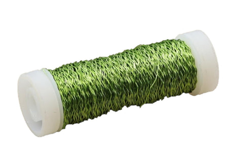 Filo metallico Hbx natural living hobby effetto stock 25 grammi verde mela