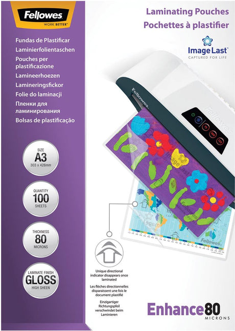 Buste di plastificazione Fellowes A3 trasparenti