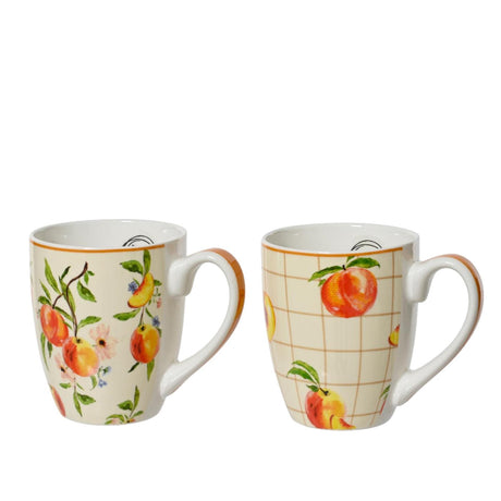 Tazza Decoris in porcellana 400ml ø9x10,6cm pesca