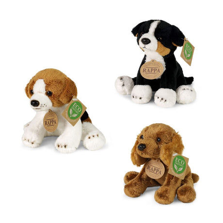 Cani peluche assortiti 14cm ecologici