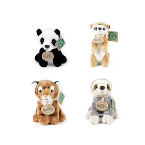 Animali peluche assortiti 15 cm ecologici