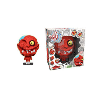 Btf simboli testa zombie rossa 11 cm