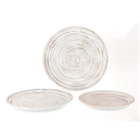 Hbx natural living hbx natrural living set ciotole lipaek 3 pezzi white wash ø33-40-45cm