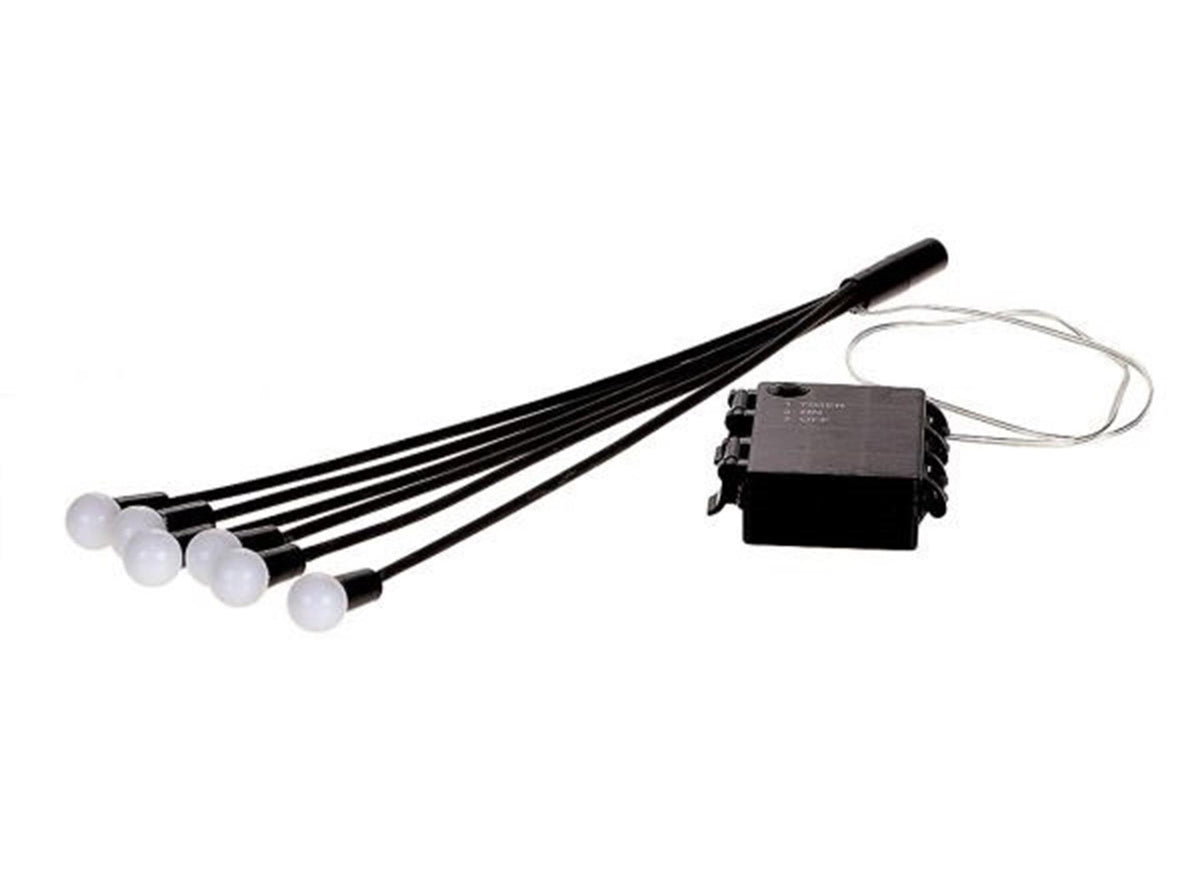 HBX Natural Living Luci natalizie lucciola LED flessibile su stick - 2 fasci di illuminazione