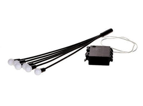 HBX Natural Living Luci natalizie lucciola LED flessibile su stick - 2 fasci di illuminazione