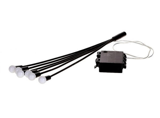 HBX Natural Living Luci natalizie lucciola LED flessibile su stick - 2 fasci di illuminazione
