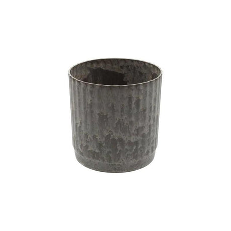 Vaso da fiori Hbx Natural Living in melamina ribble dia17x18 cm marrone